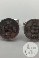 Carlo B. Jensen og Søn Sterling Sølv Manchetknapper Prins Henrik 75 år