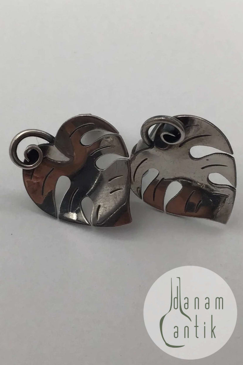 A. Michelsen Sterling Sølv Øreclips