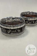 Tidlige Par Georg Jensen Sølv Grape Flaskebakker No 229