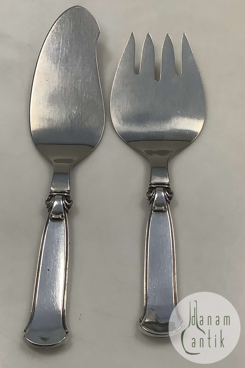 Cohr Fiske Serveringsbestik i Sølv / Stål