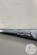 Sterling Silver / Silverplate and mother-of-pearl spoons with English hallmarks