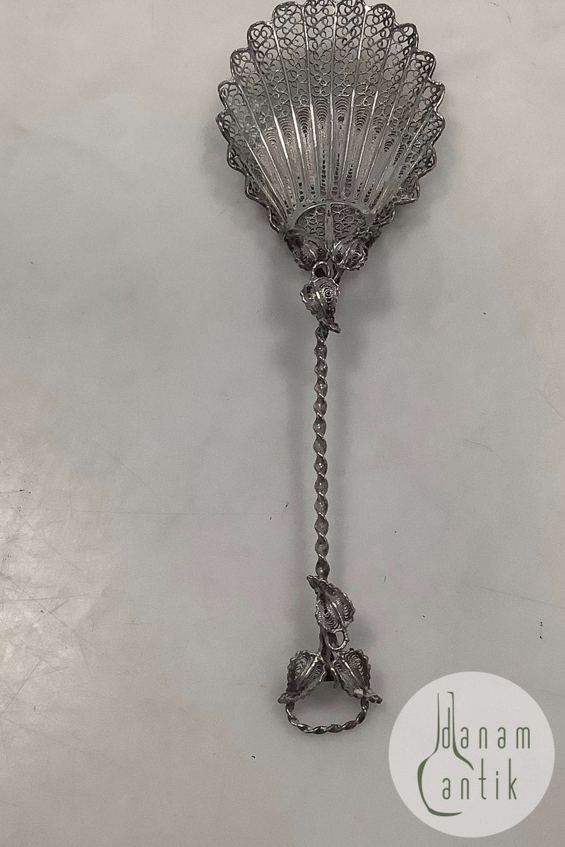 Filigran Sølvske med ornamentik