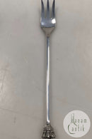 Krone Cocktail gaffel i Sterling Sølv