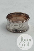 Danish Silver Napkin ring with pattern