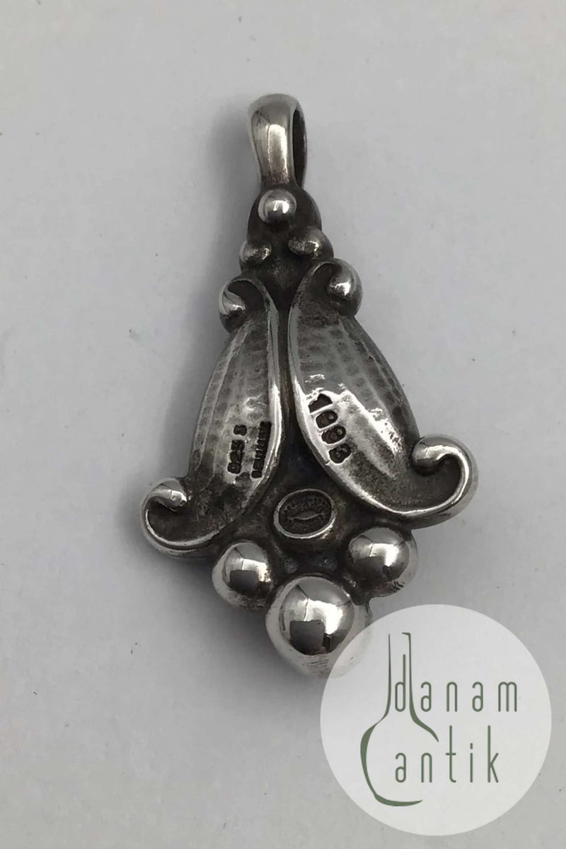 Georg Jensen Sterling Sølv Årsvedhæng 1993 (Hæmatit)