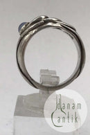 Georg Jensen Sterling Sølv Ring (No. 362) Månesten Ole Kortzau
