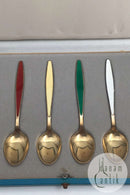 Georg Jensen Sterling Sølv Ornamental Mokkaske Sæt (6)