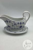 Royal Copenhagen Musselmalet Riflet Saucekande med Underskål No 200