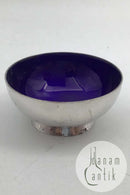 A. Michelsen Sterling Sølv Saltkar (Blå Emalje)