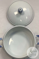 Bing og Grøndahl Hvid Demeter / Kornblomst Lågfad No. 5A