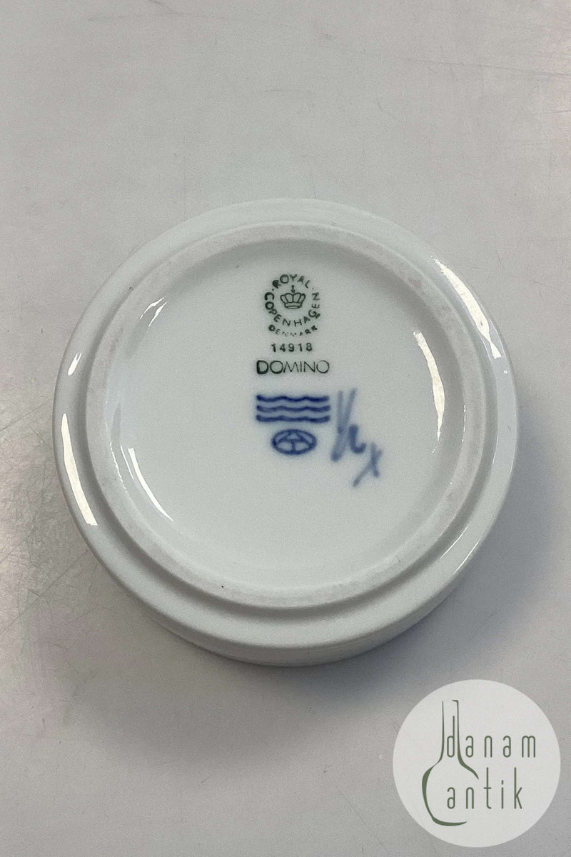 Royal Copenhagen Domino Sukkerskål u/ Låg No. 14918