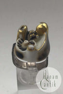 Royal Copenhagen / A Michelsen Porcelæn  / Sterling Sølv Moderne Ring