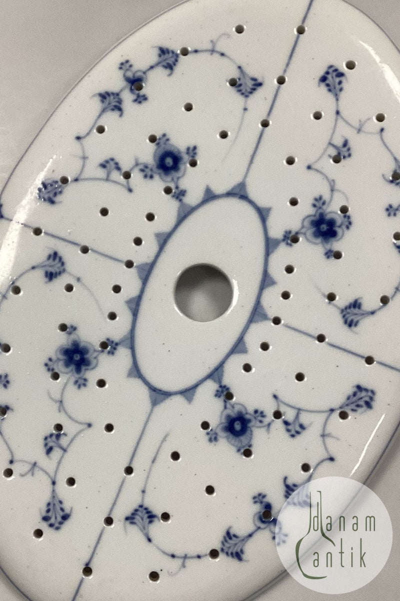 Royal Copenhagen Musselmalet Riflet Rist til fiske- eller stegefad