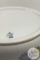 Royal Copenhagen Stel No 93 Hvid Halvblonde m. Blomster og Guldkant Lågfad