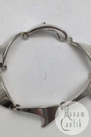 Bent Knudsen Sterling Sølv Hajfinne Armlænke