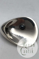Georg Jensen Sterling Sølv Broche No. 328 Hæmatit