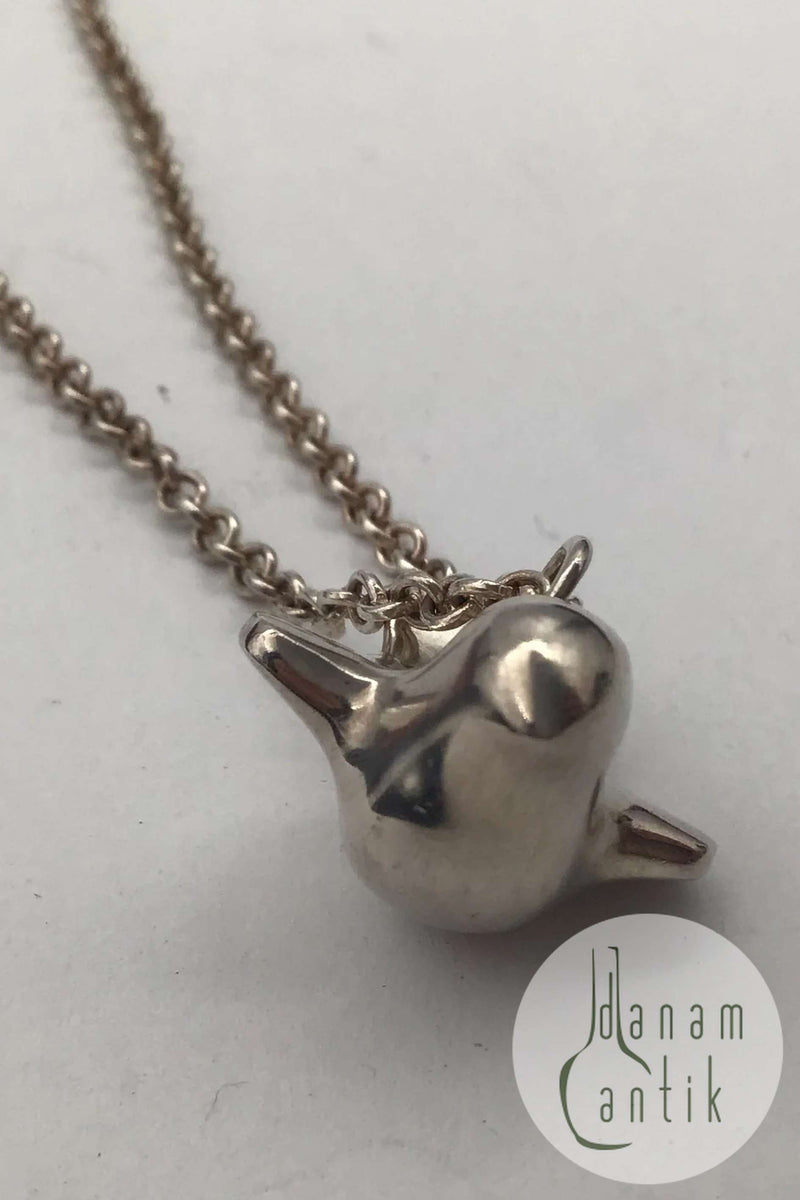 Hans Hansen Sterling Sølv Vedhæng Fugl / Fredsdue