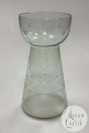 Clear Hyacinth glass with cuts Holmegaard / Kastrup / Fyens Glasværk
