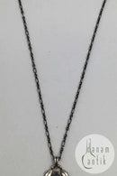 Georg Jensen Sterling Sølv Årsvedhæng 2000 Hæmatit