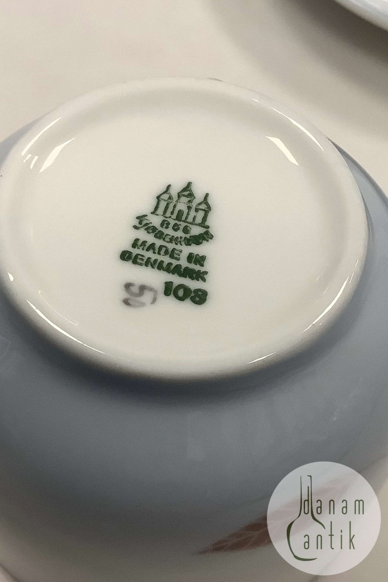 Bing og Grøndahl Løvfald Thekop og underkop No. 108