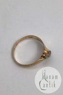 Bernhard Hertz 14K Gold Ring Trio (Zirconia)