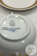 Royal Copenhagen Guld Vifte Bouillonkop med Underkop No. 11552