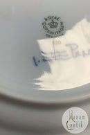 Royal Copenhagen Grøn Riflet Musselmalet Frokosttallerken No. 620