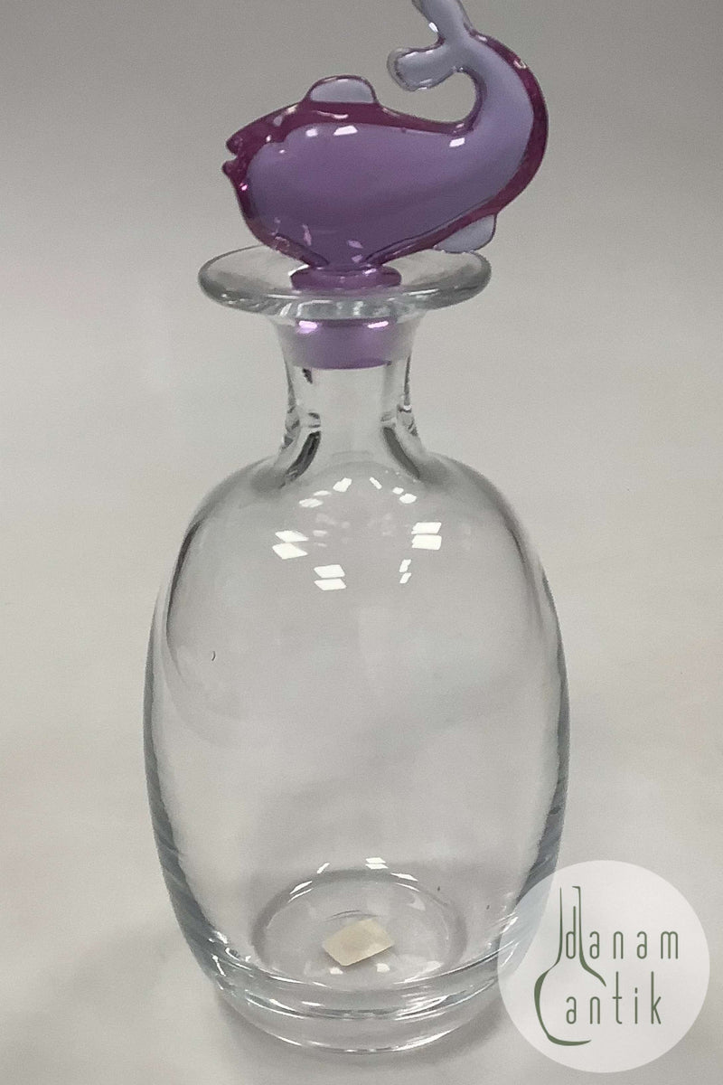 Holmegaard Glasværk Noah Karaffel med Lyserød Fisk