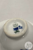 Royal Copenhagen Blå Blomst Kantet Tekop og Underkop No 8500