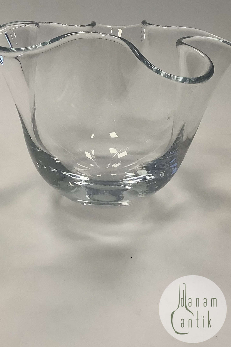 Holmegaard Laguna vase i klartglas