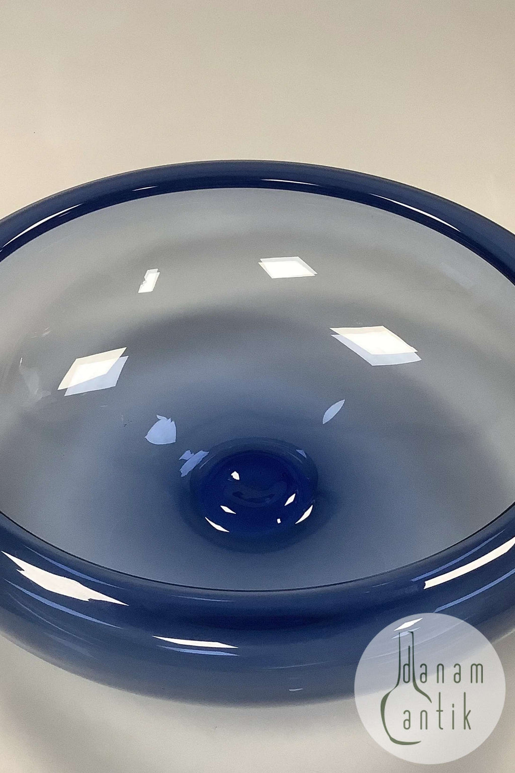Per Lütken for Holmegaard Style Blue Glass Bowl c.1950| S16 Home Per Lütken for Holmegaard Style Blue Glass Bowl c.1950| S16 Home
