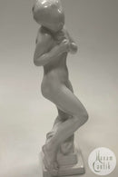 Kai Nielsen Figur af Eva med Æblet i glaseret Terracotta