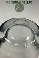 Holmegaard Karaffel i klart glas med sølv hals