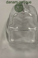 Holmegaard Karaffel i klart glas med gravering af plante