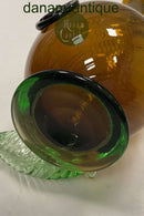 Holmegaard Grøn Glas Karaffel med Låg