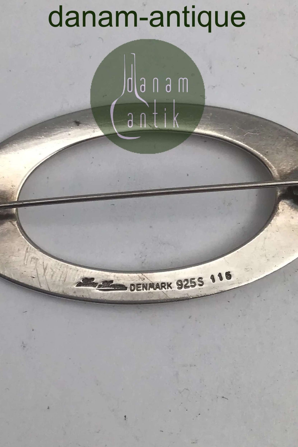 Hans Hansen Sterling Silver Brooch No. 115 Bent Gabrielsen