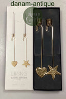 Georg Jensen Christmas Collectibles  Lyseholder - Hjerte og Stjerne 2015