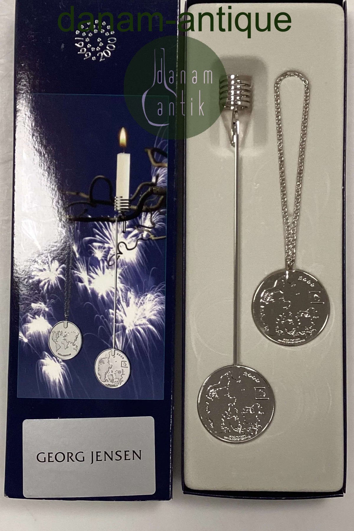 Georg Jensen Millennium Lyseholder og Ornament - 1999/2000