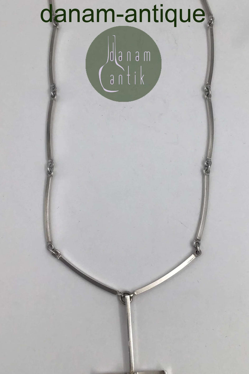 Niels Erik From Sterling Sølv Moderne Halskæde med Vedhæng
