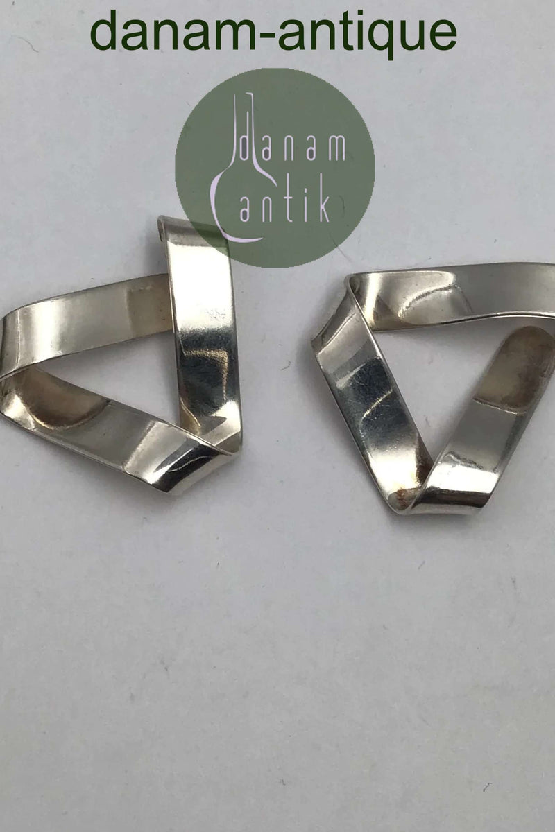 Hans Hansen Sterling Sølv "Øreringe"