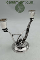 Georg Jensen Sterling Sølv Konge 2-armet Lysestage No. 619
