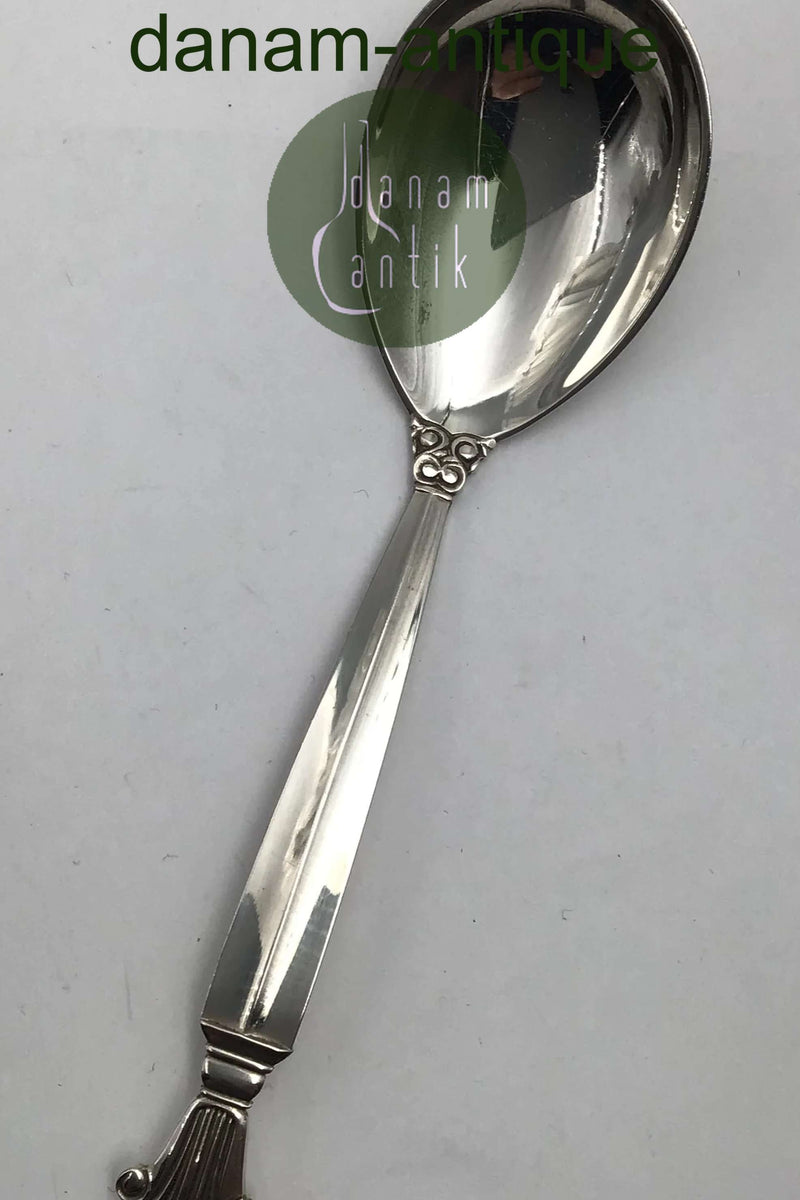 Georg Jensen Sterling Sølv Dronning Marmeladeske 163B (kurvet)