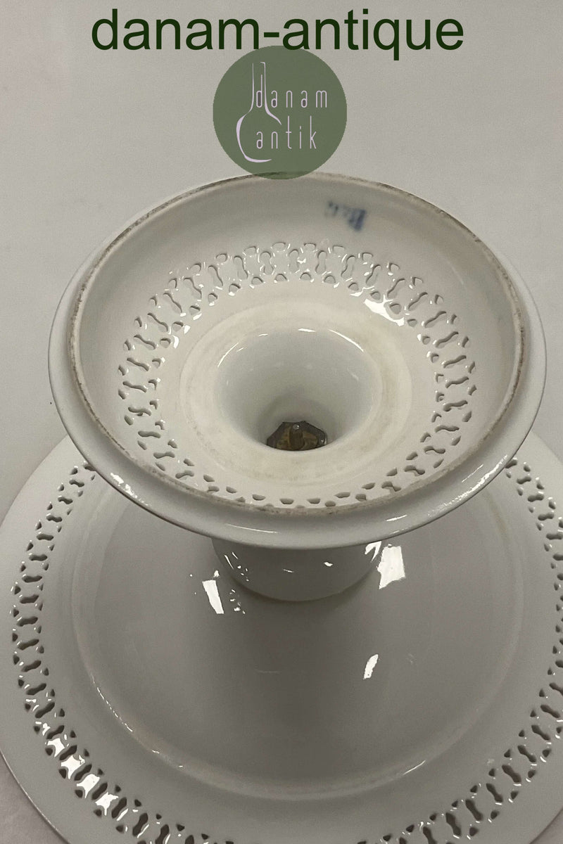 Bing og Grøndahl Tidlig Gennembrudt Opsats med blomster mønster