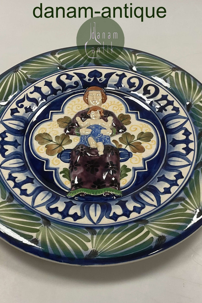 Aluminia Stor Juleplatte fra 1924