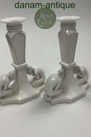 Par Bing og Grøndahl Art Nouveau Lysestager med figurer af børn No. 1557