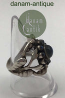 Georg Jensen Sterling Sølv Ring No. 10 Moonlight Blossom Månesten