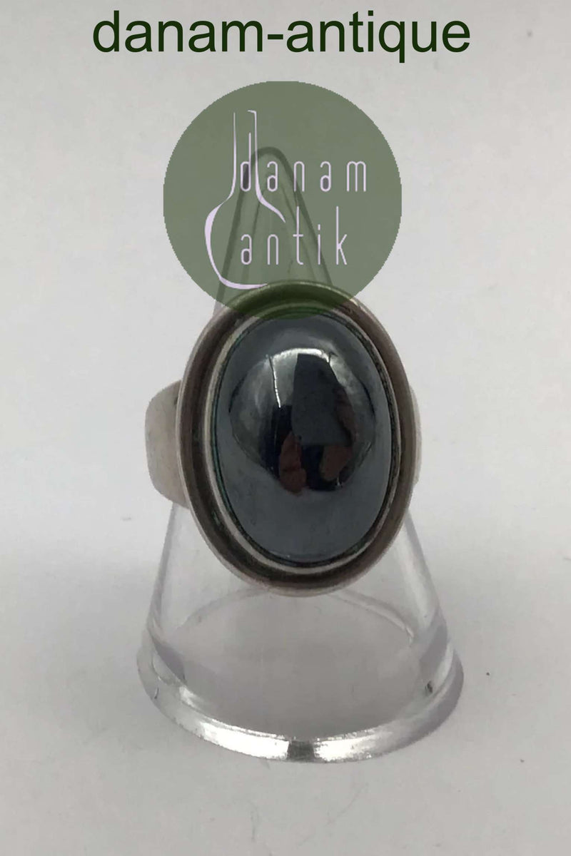 Georg Jensen Sterling Sølv Ring No. 46A Hæmatit