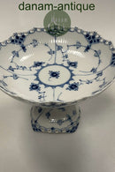 Royal Copenhagen Blue Fluted Full Lace Cake Bowl on Foot No 1020.