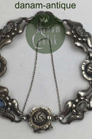 Georg Jensen Sterling Sølv Armlænke No. 18 Månesten