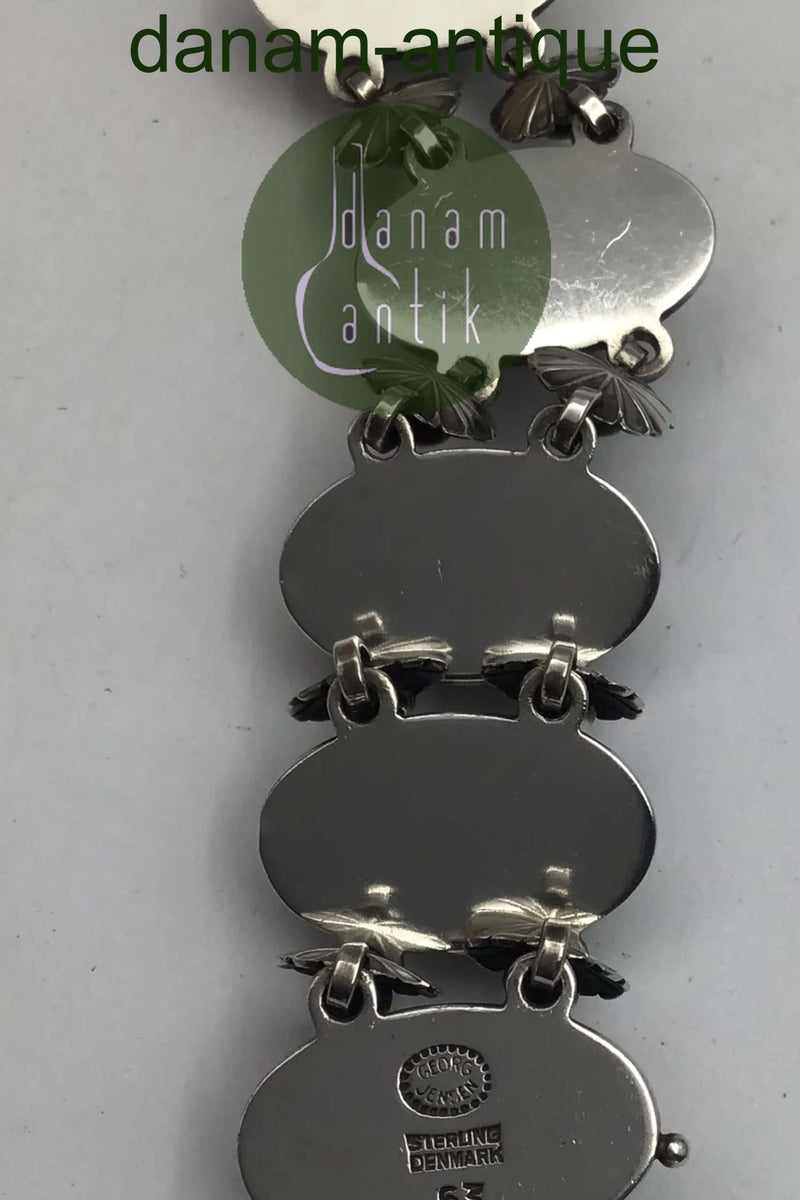 Georg Jensen Sterling Sølv Armlænke No. 63 Henry Pilstrup